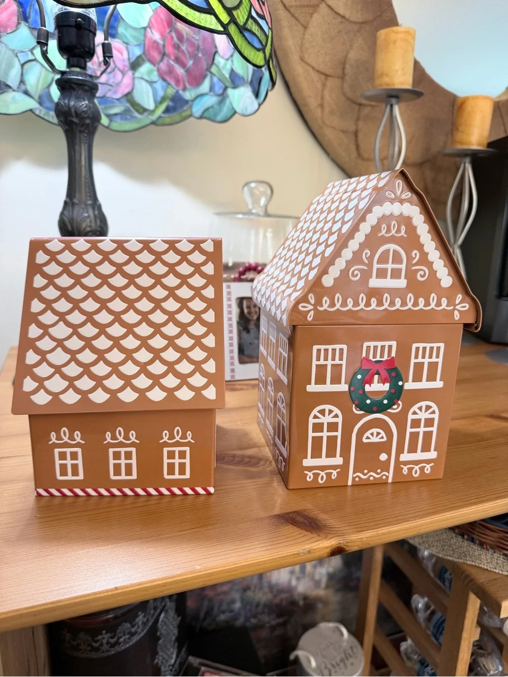 Set of Gingerbread House Tins